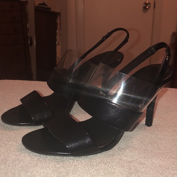 Simply Vera Slingback Heels Black 8 - Picture 5 of 7